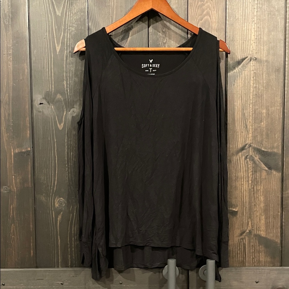 American Eagle Outfitters Soft & Sexy Black Top